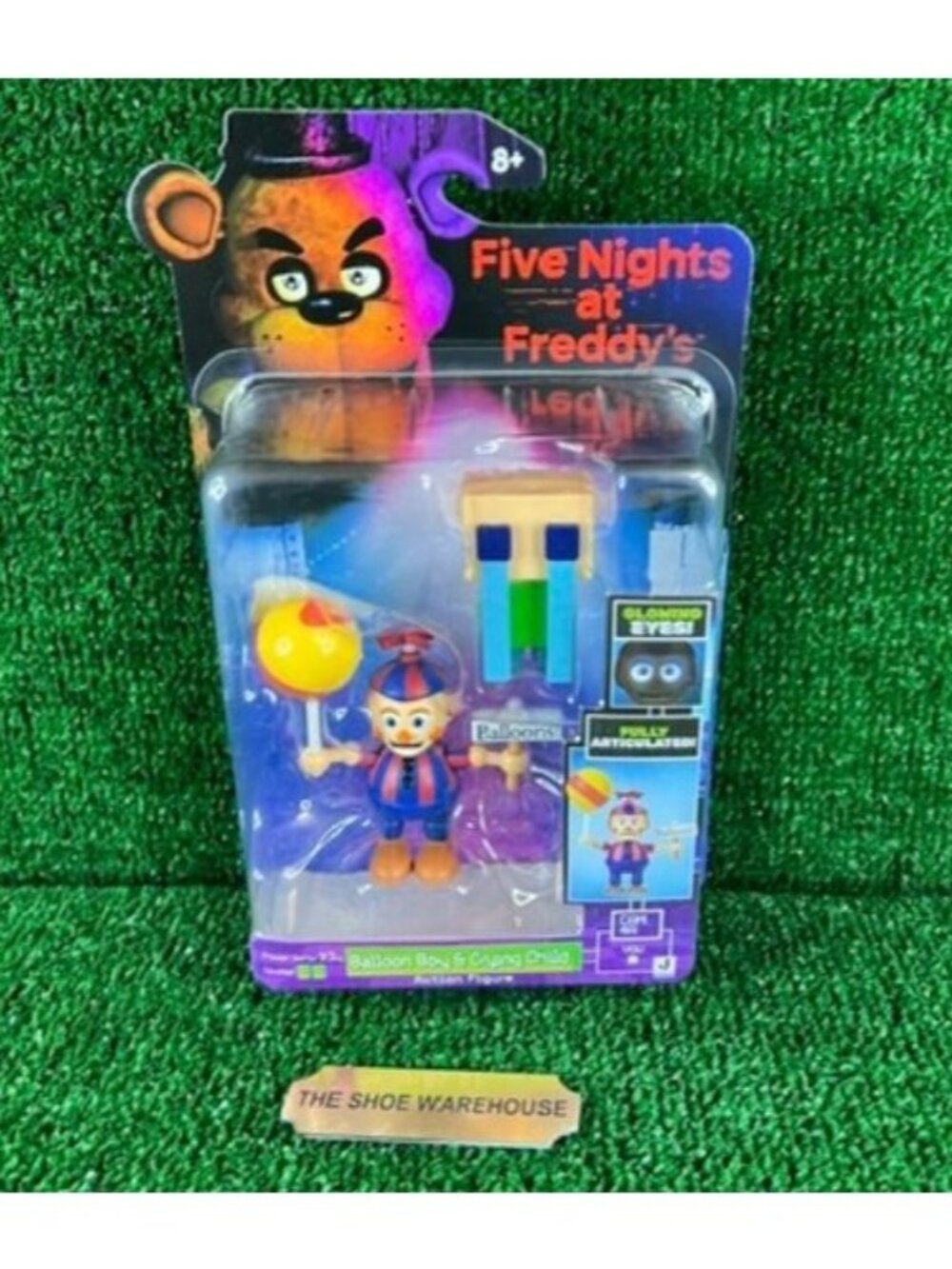 FNAF Balloon Boy & Crying Child Figure Set Jazwares Glow Eyes 2-Pack NEW